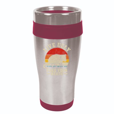 Opossum Live Ugly Fake Your Death Vintage Funny Opossum 16oz Travel Tumbler