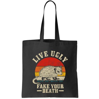 Opossum Live Ugly Fake Your Death Vintage Funny Opossum Bag