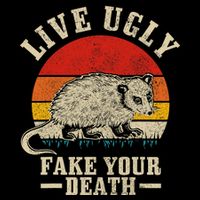 Opossum Live Ugly Fake Your Death Vintage Funny Opossum Bag
