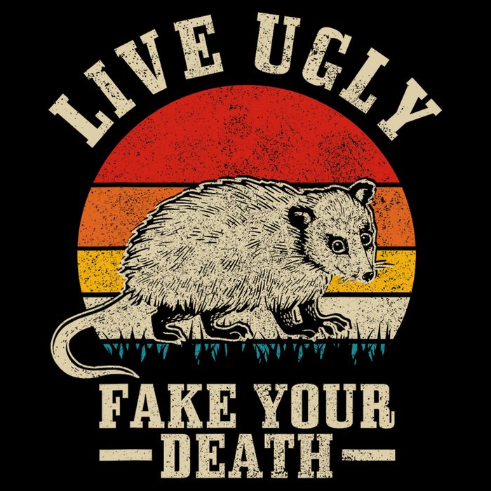 Opossum Live Ugly Fake Your Death Vintage Funny Opossum Bag