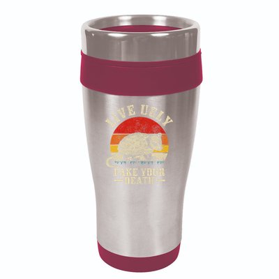 Opossum Live Ugly Fake Your Death Vintage Funny Opossum 16oz Travel Tumbler