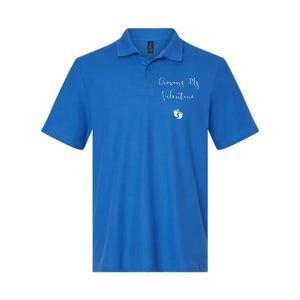 Our Little Valentine Valentines Day Pregnancy Announcet Gift Softstyle Adult Sport Polo