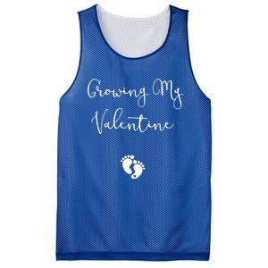 Our Little Valentine Valentines Day Pregnancy Announcet Gift Mesh Reversible Basketball Jersey Tank