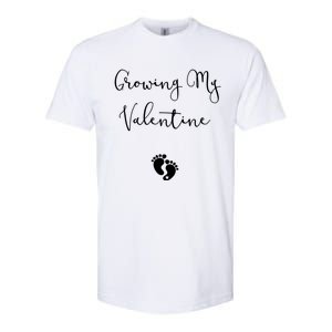 Our Little Valentine Valentines Day Pregnancy Announcet Gift Softstyle CVC T-Shirt