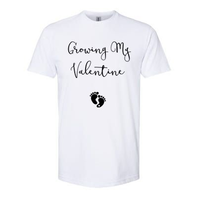 Our Little Valentine Valentines Day Pregnancy Announcet Gift Softstyle CVC T-Shirt