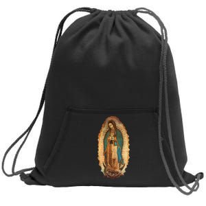 Our Lady Virgen De Guadalupe Virgin Mary Sweatshirt Cinch Pack Bag