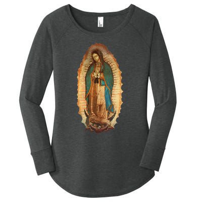 Our Lady Virgen De Guadalupe Virgin Mary Women's Perfect Tri Tunic Long Sleeve Shirt