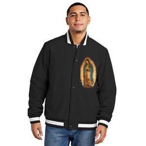 Our Lady Virgen De Guadalupe Virgin Mary Insulated Varsity Jacket