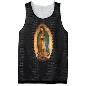 Our Lady Virgen De Guadalupe Virgin Mary Mesh Reversible Basketball Jersey Tank