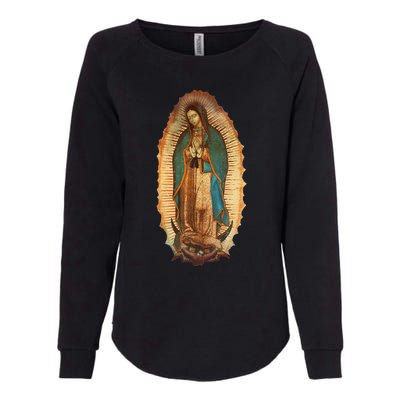 Our Lady Virgen De Guadalupe Virgin Mary Womens California Wash Sweatshirt