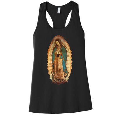 Our Lady Virgen De Guadalupe Virgin Mary Women's Racerback Tank