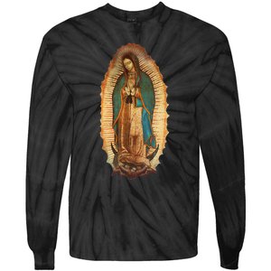 Our Lady Virgen De Guadalupe Virgin Mary Tie-Dye Long Sleeve Shirt