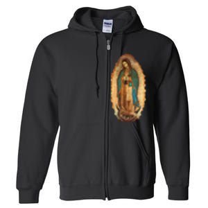 Our Lady Virgen De Guadalupe Virgin Mary Full Zip Hoodie