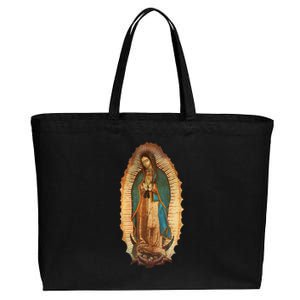 Our Lady Virgen De Guadalupe Virgin Mary Cotton Canvas Jumbo Tote