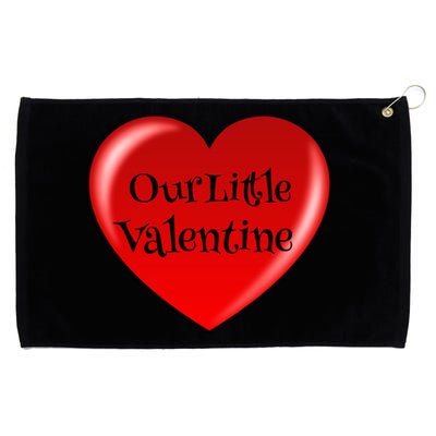 Our Little Valentine For Expectant Mothers Funny Gift Grommeted Golf Towel