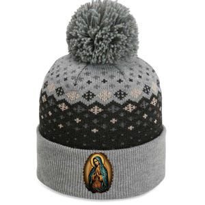 Our Lady Virgen De Guadalupe Virgin Mary Catholic Saint Art The Baniff Cuffed Pom Beanie