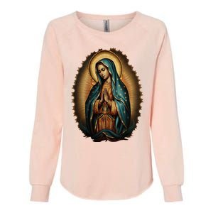 Our Lady Virgen De Guadalupe Virgin Mary Catholic Saint Art Womens California Wash Sweatshirt