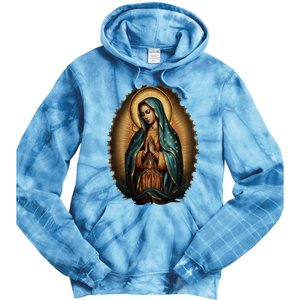 Our Lady Virgen De Guadalupe Virgin Mary Catholic Saint Art Tie Dye Hoodie