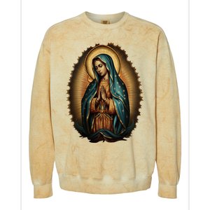 Our Lady Virgen De Guadalupe Virgin Mary Catholic Saint Art Colorblast Crewneck Sweatshirt