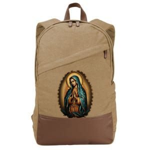 Our Lady Virgen De Guadalupe Virgin Mary Catholic Saint Art Cotton Canvas Backpack