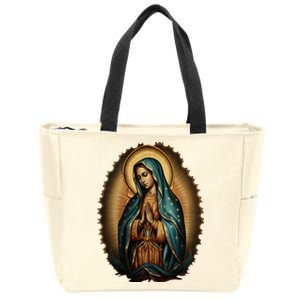 Our Lady Virgen De Guadalupe Virgin Mary Catholic Saint Art Zip Tote Bag