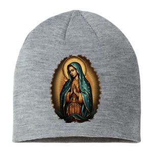 Our Lady Virgen De Guadalupe Virgin Mary Catholic Saint Art Sustainable Beanie