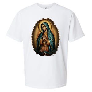 Our Lady Virgen De Guadalupe Virgin Mary Catholic Saint Art Sueded Cloud Jersey T-Shirt