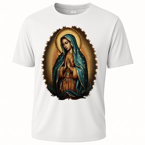 Our Lady Virgen De Guadalupe Virgin Mary Catholic Saint Art Cooling Performance Crew T-Shirt