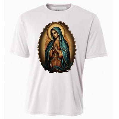 Our Lady Virgen De Guadalupe Virgin Mary Catholic Saint Art Cooling Performance Crew T-Shirt