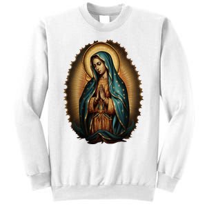 Our Lady Virgen De Guadalupe Virgin Mary Catholic Saint Art Sweatshirt