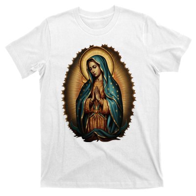 Our Lady Virgen De Guadalupe Virgin Mary Catholic Saint Art T-Shirt