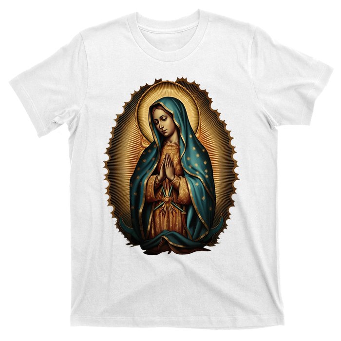 Our Lady Virgen De Guadalupe Virgin Mary Catholic Saint Art T-Shirt