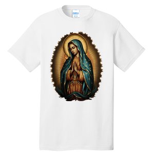 Our Lady Virgen De Guadalupe Virgin Mary Catholic Saint Art Tall T-Shirt