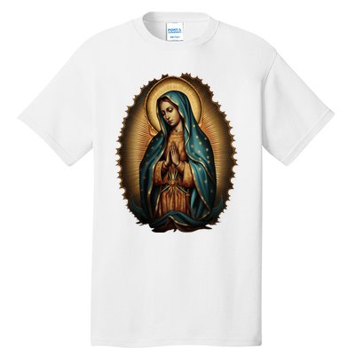 Our Lady Virgen De Guadalupe Virgin Mary Catholic Saint Art Tall T-Shirt