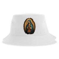 Our Lady Virgen De Guadalupe Virgin Mary Catholic Saint Art Sustainable Bucket Hat