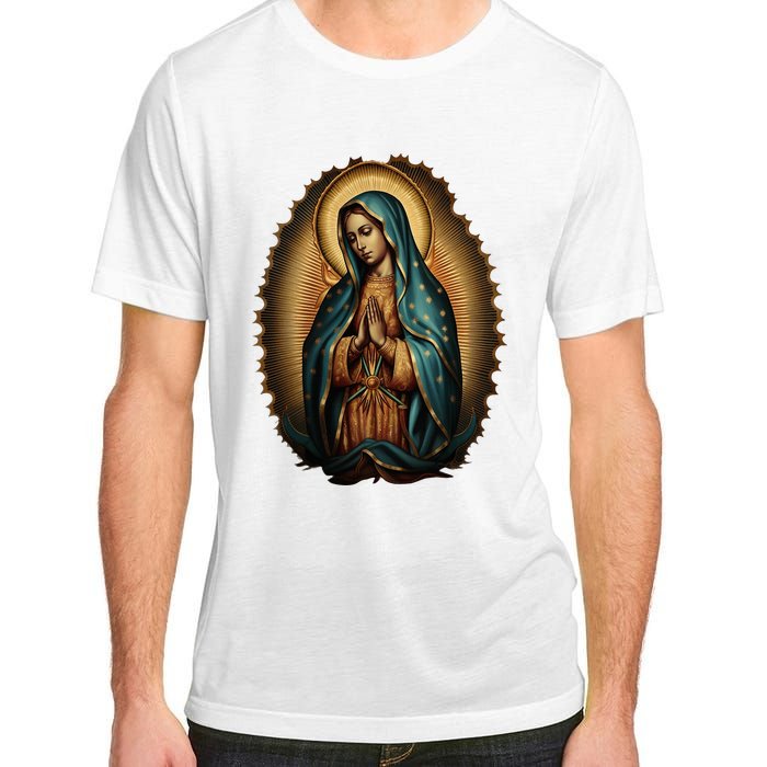 Our Lady Virgen De Guadalupe Virgin Mary Catholic Saint Art Adult ChromaSoft Performance T-Shirt