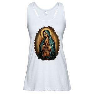 Our Lady Virgen De Guadalupe Virgin Mary Catholic Saint Art Ladies Essential Flowy Tank