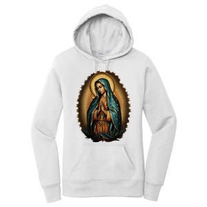 Our Lady Virgen De Guadalupe Virgin Mary Catholic Saint Art Women's Pullover Hoodie