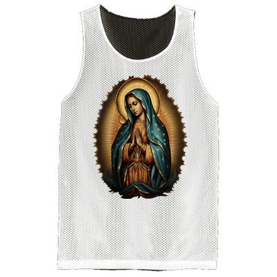 Our Lady Virgen De Guadalupe Virgin Mary Catholic Saint Art Mesh Reversible Basketball Jersey Tank