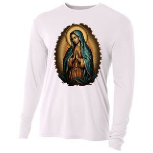 Our Lady Virgen De Guadalupe Virgin Mary Catholic Saint Art Cooling Performance Long Sleeve Crew