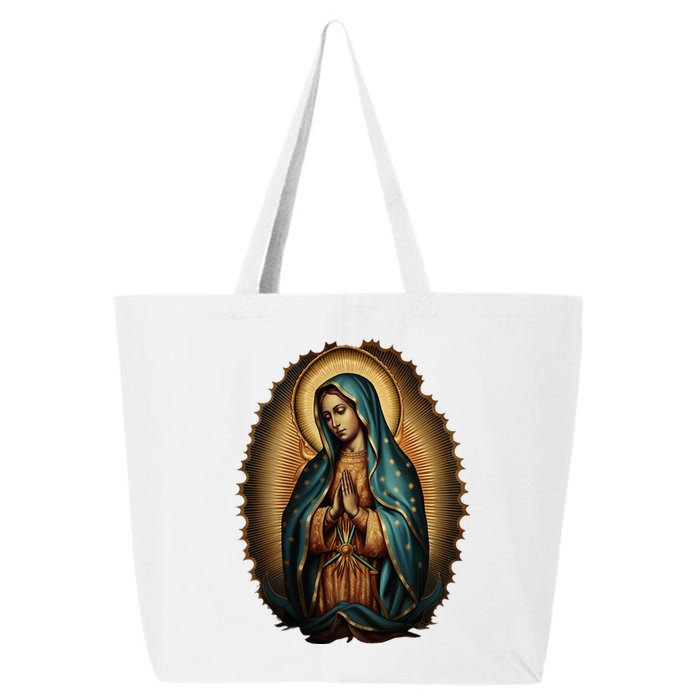 Our Lady Virgen De Guadalupe Virgin Mary Catholic Saint Art 25L Jumbo Tote