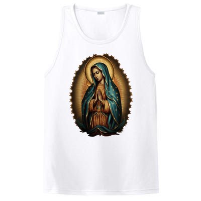 Our Lady Virgen De Guadalupe Virgin Mary Catholic Saint Art PosiCharge Competitor Tank