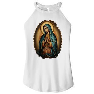 Our Lady Virgen De Guadalupe Virgin Mary Catholic Saint Art Women's Perfect Tri Rocker Tank