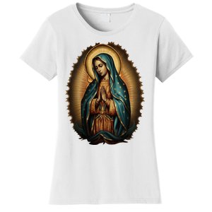 Our Lady Virgen De Guadalupe Virgin Mary Catholic Saint Art Women's T-Shirt