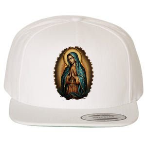 Our Lady Virgen De Guadalupe Virgin Mary Catholic Saint Art Wool Snapback Cap