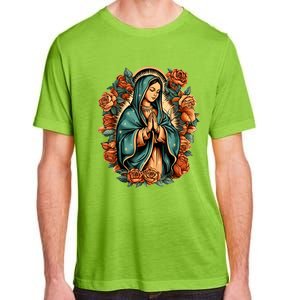 Our Lady Virgen De Guadalupe Virgin Mary Catholic Saint Art Adult ChromaSoft Performance T-Shirt