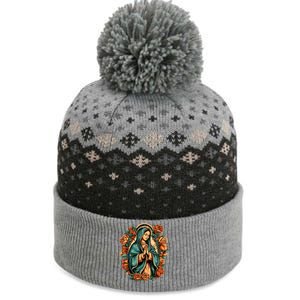 Our Lady Virgen De Guadalupe Virgin Mary Catholic Saint Art The Baniff Cuffed Pom Beanie