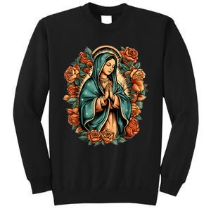 Our Lady Virgen De Guadalupe Virgin Mary Catholic Saint Art Sweatshirt