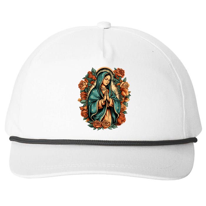 Our Lady Virgen De Guadalupe Virgin Mary Catholic Saint Art Snapback Five-Panel Rope Hat