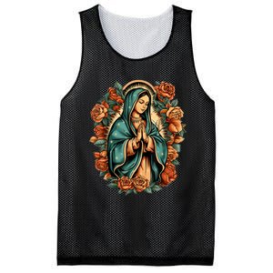 Our Lady Virgen De Guadalupe Virgin Mary Catholic Saint Art Mesh Reversible Basketball Jersey Tank